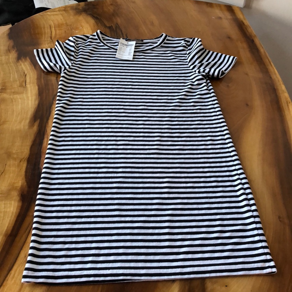 Black and white striped dress from Brandy Melville